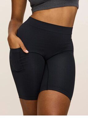 NEW Thigh Society The Cargo Biker Short UPF 50+Anti-chafing, Black, 7" Size L/XL